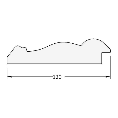 Зеркало Evoform Exclusive-G 162х72 BY 4170 с гравировкой в багетной раме - Состаренное серебро с орнаментом 120