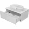 Тумба с раковиной Brevita Savoy 80 УТ000014904 подвесная Белая матовая, купить, цена, заказать, магазин, доставка, скидка, промокод, купить, цена, заказать, магазин, доставка, скидка, промокод