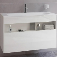 Тумба под раковину Keuco Stageline 100 32872 300000 подвесная Белая, купить, цена, заказать, магазин, доставка, скидка, промокод, купить, цена, заказать, магазин, доставка, скидка, промокод