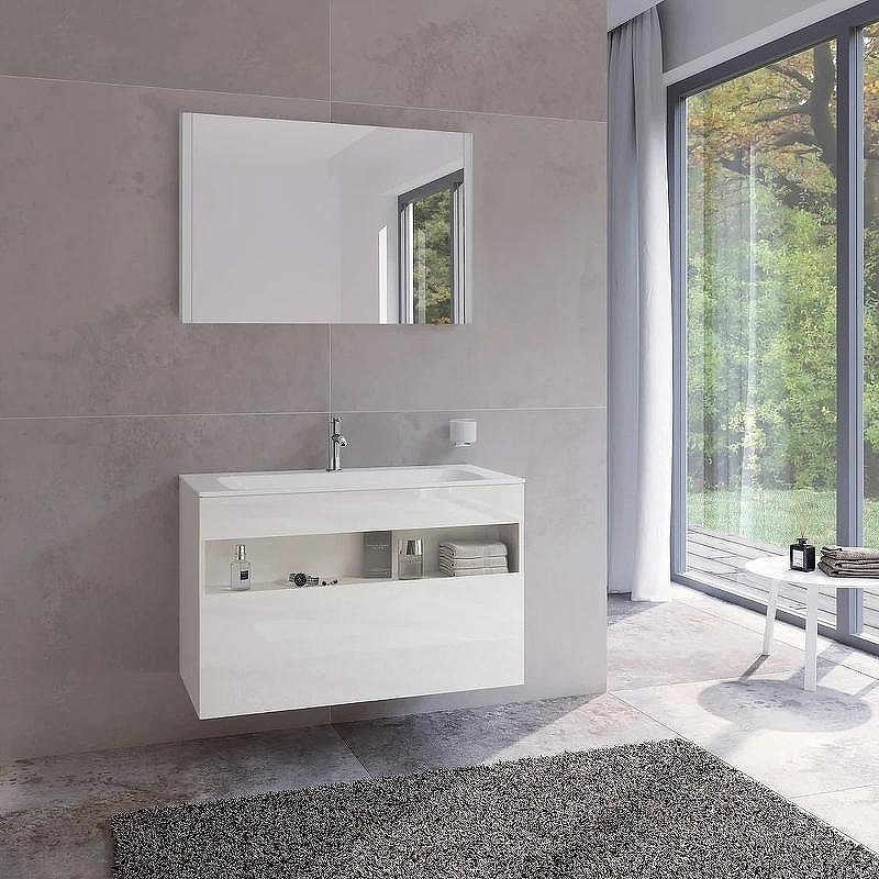 Тумба под раковину Keuco Stageline 100 32872 300000 подвесная Белая, купить, цена, заказать, магазин, доставка, скидка, промокод, купить, цена, заказать, магазин, доставка, скидка, промокод