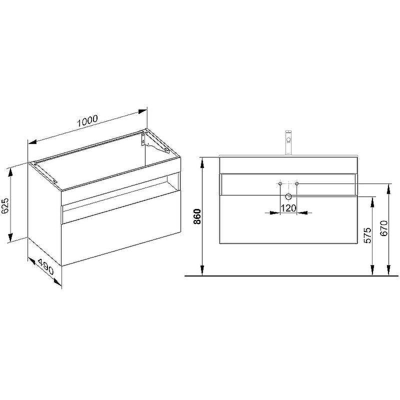 Тумба под раковину Keuco Stageline 100 32872 300000 подвесная Белая, купить, цена, заказать, магазин, доставка, скидка, промокод, купить, цена, заказать, магазин, доставка, скидка, промокод