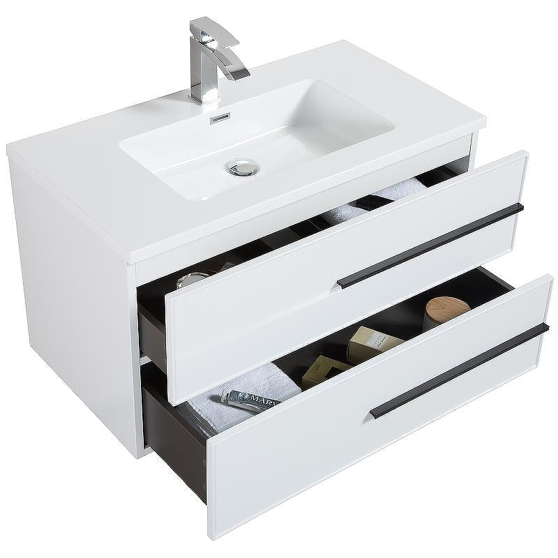 Тумба с раковиной Parly Spa Bella 60 Bella60 10138 подвесная Белая глянцевая, купить, цена, заказать, магазин, доставка, скидка, промокод, купить, цена, заказать, магазин, доставка, скидка, промокод