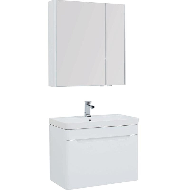 Комплект мебели для ванной Aquanet София 80 203650 подвесной Белый, купить, цена, заказать, магазин, доставка, скидка, промокод, купить, цена, заказать, магазин, доставка, скидка, промокод