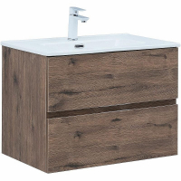 Тумба под раковину Aquanet Алвита New 70 334185 подвесная Дуб веллингтон табак, купить, цена, заказать, магазин, доставка, скидка, промокод, купить, цена, заказать, магазин, доставка, скидка, промокод