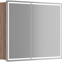 Зеркальный шкаф Sancos Mirror 100 MI100EG с подсветкой Дуб галифакс натуральный, купить, цена, заказать, магазин, доставка, скидка, промокод, купить, цена, заказать, магазин, доставка, скидка, промокод