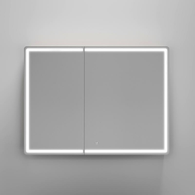 Зеркальный шкаф Sancos Mirror 100 MI100EG с подсветкой Дуб галифакс натуральный