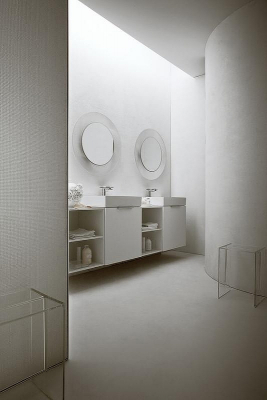 Зеркало Laufen Kartell 78 3.8633.3.084.000.1 с подсветкой прозрачный пластик