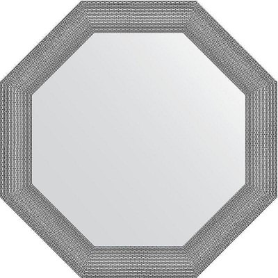 Зеркало Evoform Octagon 77х77 BY 3879 в багетной раме - Серебряная кольчуга 88