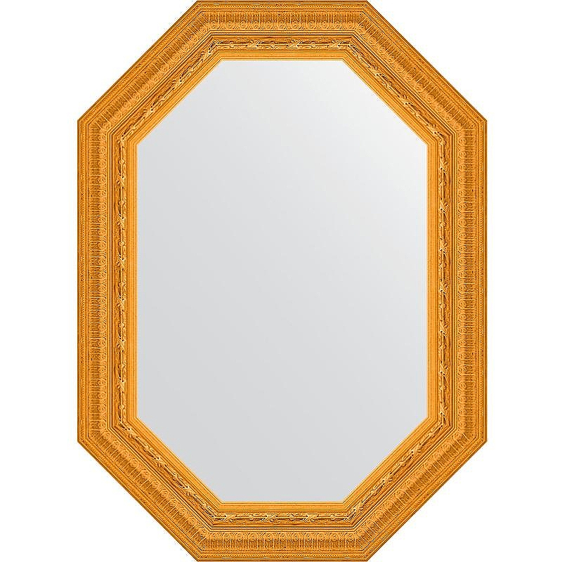 Зеркало Evoform Octagon 54x74 BY 7133 в багетной раме - Сусальное золото 80, купить, цена, заказать, магазин, доставка, скидка, промокод, купить, цена, заказать, магазин, доставка, скидка, промокод