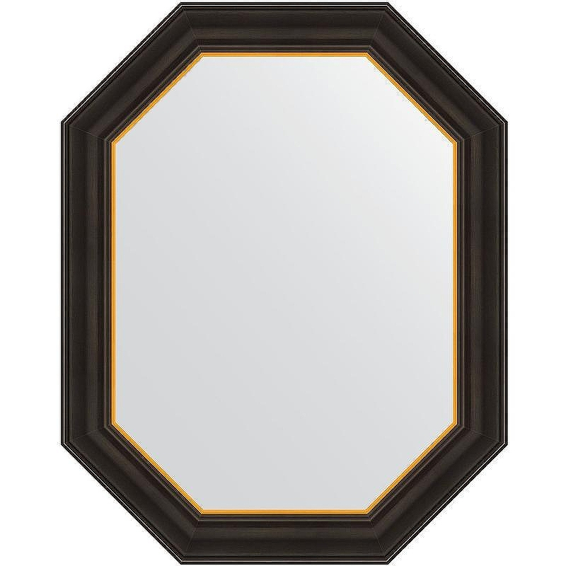 Зеркало Evoform Polygon 73х58 BY 7286 в багетной раме - Черное дерево с золотом 71, купить, цена, заказать, магазин, доставка, скидка, промокод, купить, цена, заказать, магазин, доставка, скидка, промокод
