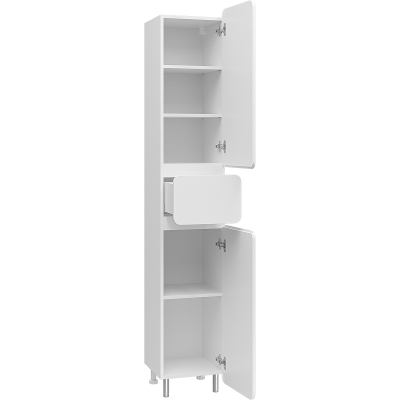 Шкаф пенал Misty Чегет 35 R П-Чег-05035-01-1ЯП Белый глянцевый