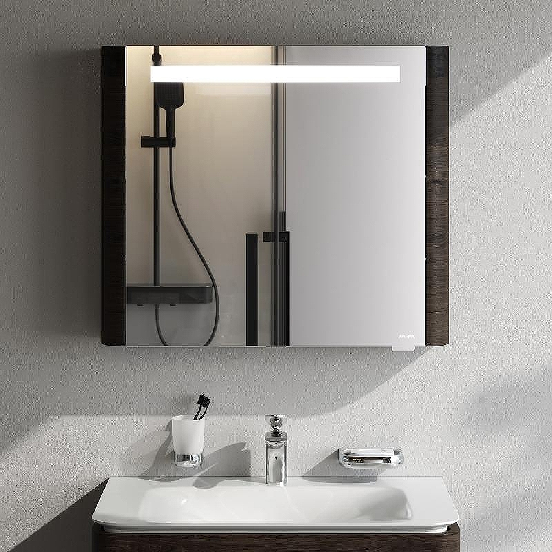 Зеркальный шкаф AM.PM Sensation 80 M30MCR0801TF Табачный дуб, купить, цена, заказать, магазин, доставка, скидка, промокод, купить, цена, заказать, магазин, доставка, скидка, промокод