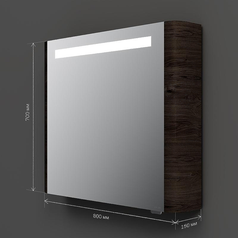 Зеркальный шкаф AM.PM Sensation 80 M30MCR0801TF Табачный дуб, купить, цена, заказать, магазин, доставка, скидка, промокод, купить, цена, заказать, магазин, доставка, скидка, промокод