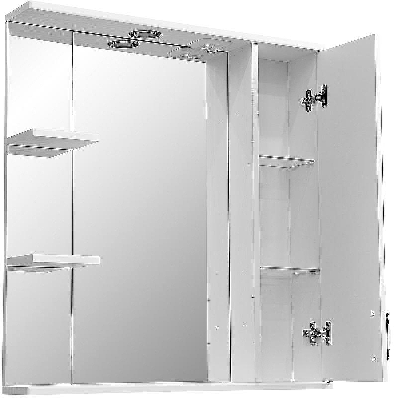 Зеркало со шкафом Stella Polar Кармела 75 SP-00000185 Ольха белая, купить, цена, заказать, магазин, доставка, скидка, промокод, купить, цена, заказать, магазин, доставка, скидка, промокод