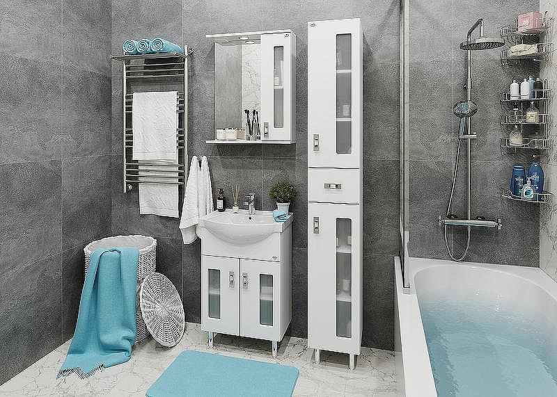 Шкаф пенал Onika Кристалл 30.18 403050 Белый, купить, цена, заказать, магазин, доставка, скидка, промокод, купить, цена, заказать, магазин, доставка, скидка, промокод