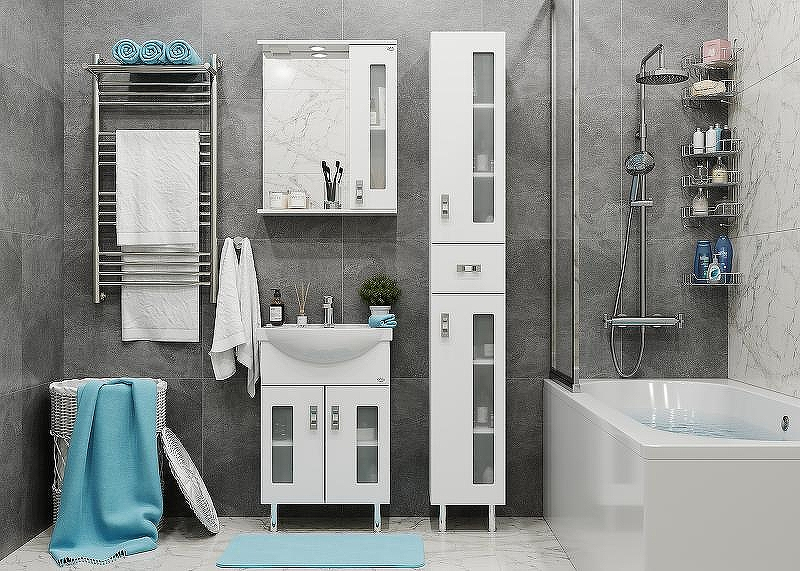 Шкаф пенал Onika Кристалл 30.18 403050 Белый, купить, цена, заказать, магазин, доставка, скидка, промокод, купить, цена, заказать, магазин, доставка, скидка, промокод