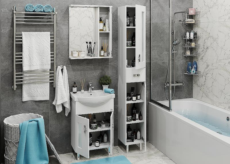 Шкаф пенал Onika Кристалл 30.18 403050 Белый, купить, цена, заказать, магазин, доставка, скидка, промокод, купить, цена, заказать, магазин, доставка, скидка, промокод