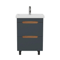 Тумба под раковину Onika Айленд 60 106164 цвет Дуб крафт золотой Графит, купить, цена, заказать, магазин, доставка, скидка, промокод, купить, цена, заказать, магазин, доставка, скидка, промокод