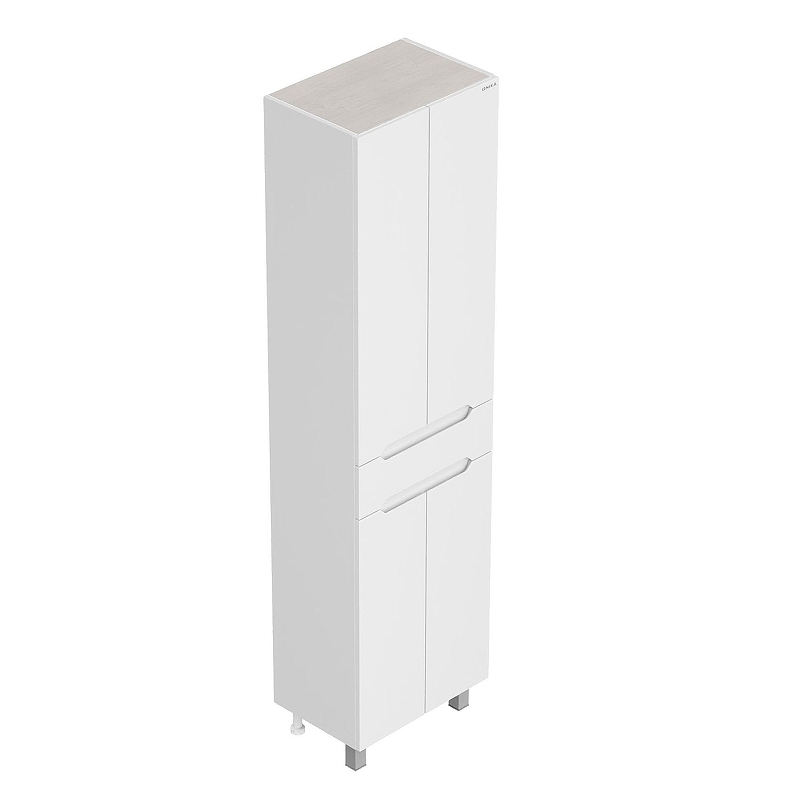 Шкаф пенал Onika Айленд 50 405003 цвет Белый, купить, цена, заказать, магазин, доставка, скидка, промокод, купить, цена, заказать, магазин, доставка, скидка, промокод