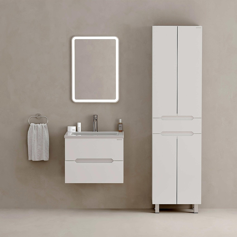 Шкаф пенал Onika Айленд 50 405003 цвет Белый, купить, цена, заказать, магазин, доставка, скидка, промокод, купить, цена, заказать, магазин, доставка, скидка, промокод