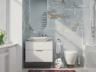 Тумба под раковину 1MarKa Forest 80Н Ц0000008654 цвет Белый