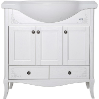 Тумба под раковину ASB-Woodline Салерно 80 9696 Белая с патиной Серебро, купить, цена, заказать, магазин, доставка, скидка, промокод, купить, цена, заказать, магазин, доставка, скидка, промокод