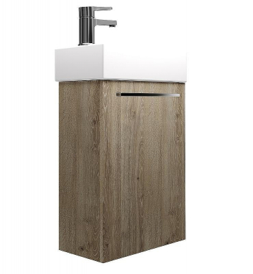 Тумба под раковину Creto Pollino 37 15-1418-1419TR подвесная Truffle