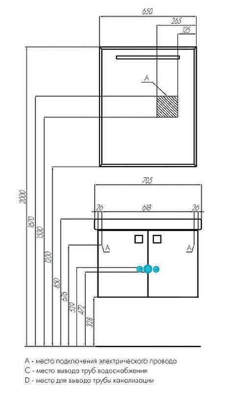 Зеркало Aquaton Оптима 65 1A127002OP010 Белое, купить, цена, заказать, магазин, доставка, скидка, промокод, купить, цена, заказать, магазин, доставка, скидка, промокод