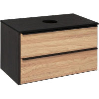 Тумба под раковину Runo Мальта 85 00-00001099 Дуб Черная, купить, цена, заказать, магазин, доставка, скидка, промокод, купить, цена, заказать, магазин, доставка, скидка, промокод