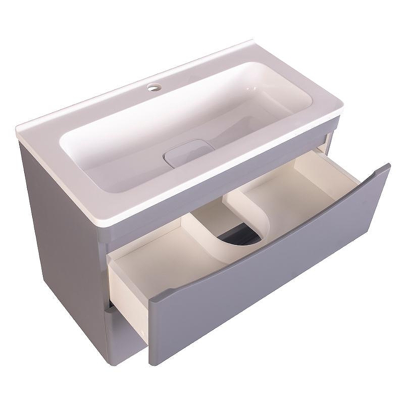 Тумба под раковину Style Line Бергамо 70 СС-00002319 подвесная Серая антискрейч, купить, цена, заказать, магазин, доставка, скидка, промокод, купить, цена, заказать, магазин, доставка, скидка, промокод