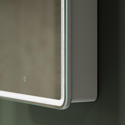 Зеркальный шкаф Sancos Diva 60 DI600 с подсветкой Белый с сенсорным выключателем