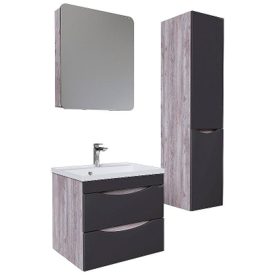 Зеркальный шкаф Grossman Талис 60 206006 Бетон пайн Серый