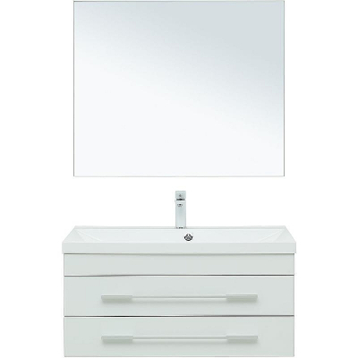 Комплект мебели для ванной Aquanet Верона 90 287639 подвесной Белый матовый