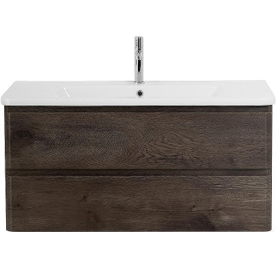 Тумба под раковину BelBagno 105 ALBANO-CER-1050-2C-SO-RNG подвесная Robere Nature Grigio