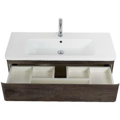 Тумба под раковину BelBagno 105 ALBANO-CER-1050-2C-SO-RNG подвесная Robere Nature Grigio