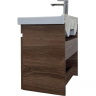 Тумба с раковиной Comforty Осло 60 00-00011149 подвесная Дуб темно-коричневый, купить, цена, заказать, магазин, доставка, скидка, промокод, купить, цена, заказать, магазин, доставка, скидка, промокод