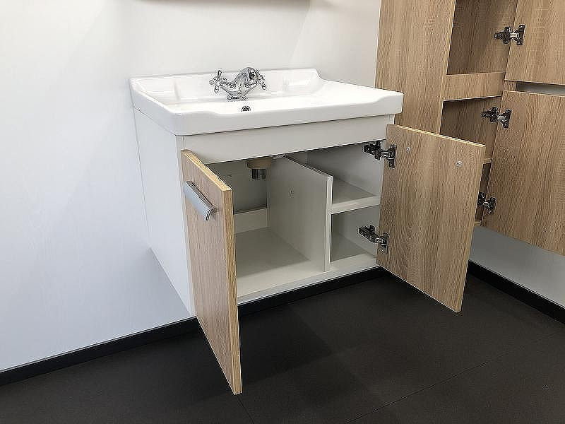 Тумба с раковиной Comforty Рига 60 00004142213 подвесная Дуб сонома, купить, цена, заказать, магазин, доставка, скидка, промокод, купить, цена, заказать, магазин, доставка, скидка, промокод