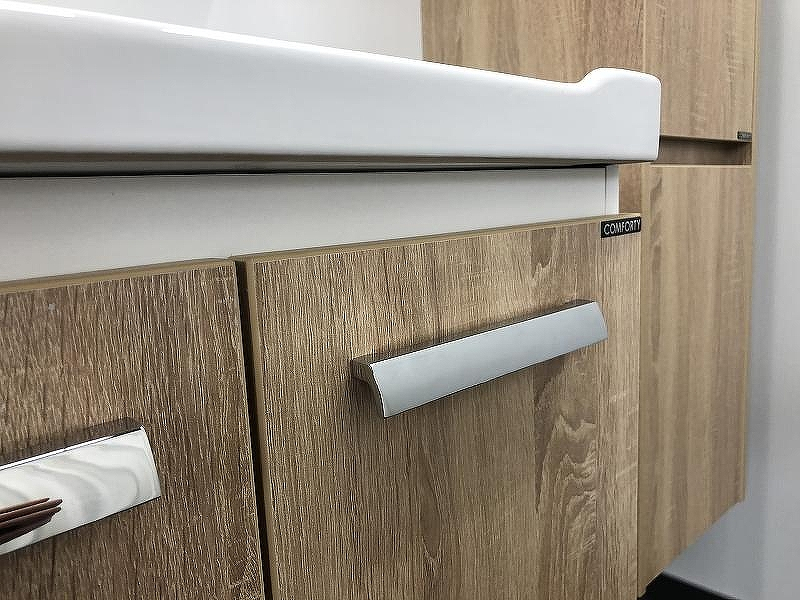 Тумба с раковиной Comforty Рига 60 00004142213 подвесная Дуб сонома, купить, цена, заказать, магазин, доставка, скидка, промокод, купить, цена, заказать, магазин, доставка, скидка, промокод