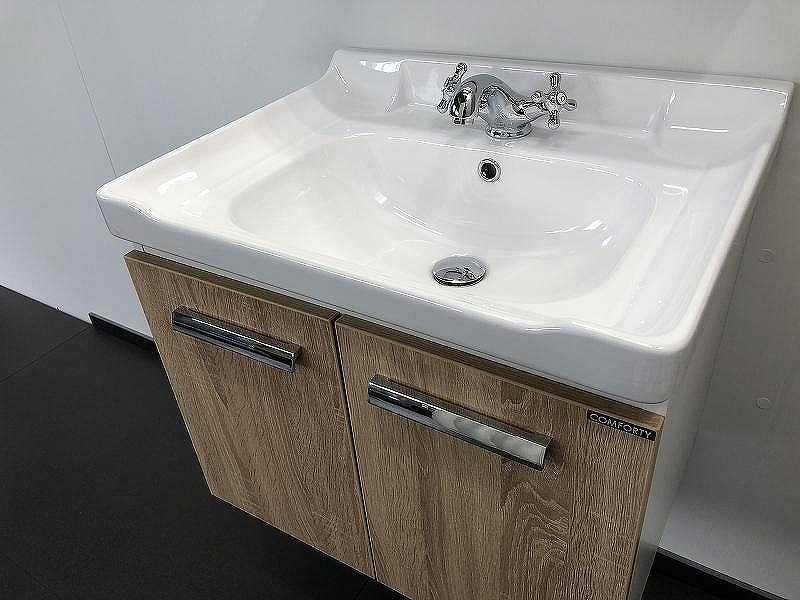 Тумба с раковиной Comforty Рига 60 00004142213 подвесная Дуб сонома, купить, цена, заказать, магазин, доставка, скидка, промокод, купить, цена, заказать, магазин, доставка, скидка, промокод