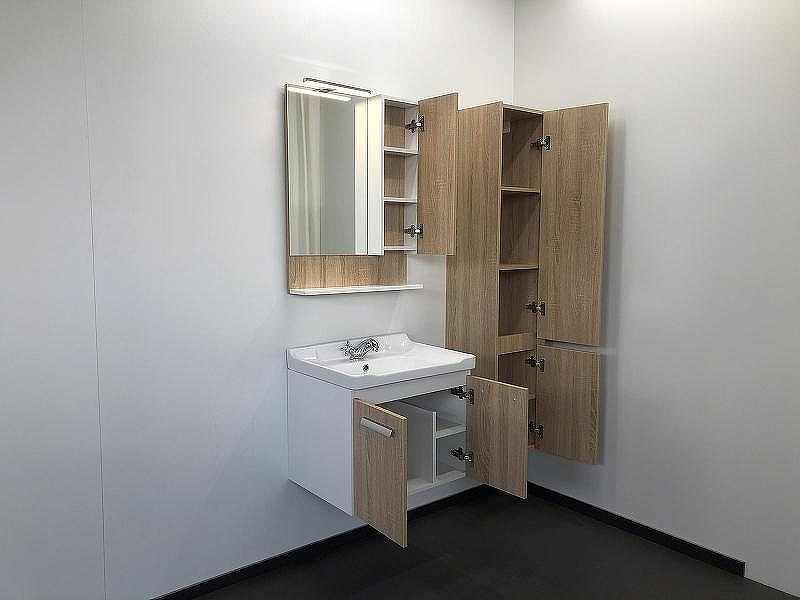Тумба с раковиной Comforty Рига 60 00004142213 подвесная Дуб сонома, купить, цена, заказать, магазин, доставка, скидка, промокод, купить, цена, заказать, магазин, доставка, скидка, промокод