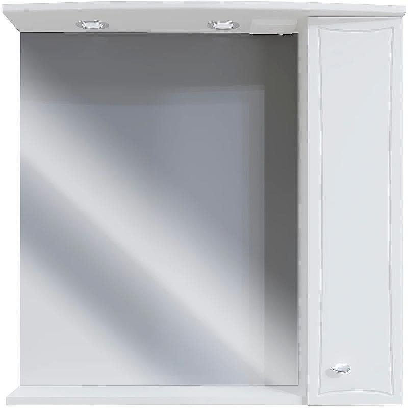 Зеркало со шкафом DIWO Кострома 75 R KOS.Z.75/P/W с подсветкой Белое, купить, цена, заказать, магазин, доставка, скидка, промокод, купить, цена, заказать, магазин, доставка, скидка, промокод