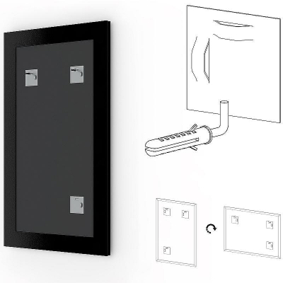 Зеркало Evoform Definite 87х67 BY 0678 в багетной раме - Золотой бамбук 24