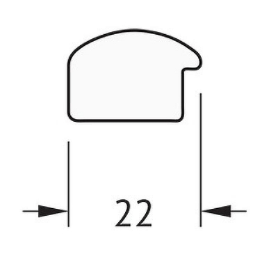 Зеркало Evoform Definite 148х68 BY 0758 в багетной раме - Махагон 22