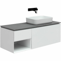 Тумба под раковину Allen Brau Infinity 120 R 1.21008.WM подвесная Белая матовая, купить, цена, заказать, магазин, доставка, скидка, промокод, купить, цена, заказать, магазин, доставка, скидка, промокод