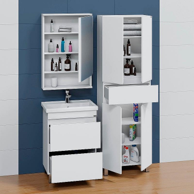 Тумба под раковину СанТа Марс 60 700291 Белая