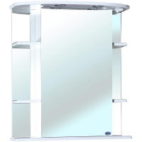 Зеркальный шкаф Bellezza Магнолия 65 L 4612710002012 с подсветкой Белый, купить, цена, заказать, магазин, доставка, скидка, промокод, купить, цена, заказать, магазин, доставка, скидка, промокод