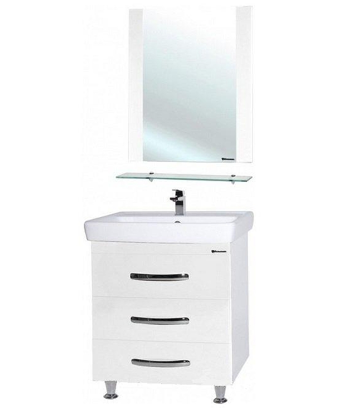 Зеркало Bellezza Рокко 70 4613711030011 с полкой Белое, купить, цена, заказать, магазин, доставка, скидка, промокод, купить, цена, заказать, магазин, доставка, скидка, промокод