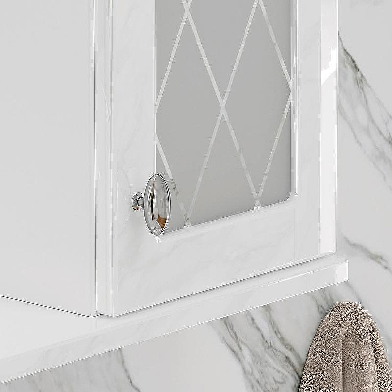 Зеркало со шкафом Volna Milena 55 R zsMLN55.R-01 с подсветкой Белое, купить, цена, заказать, магазин, доставка, скидка, промокод, купить, цена, заказать, магазин, доставка, скидка, промокод