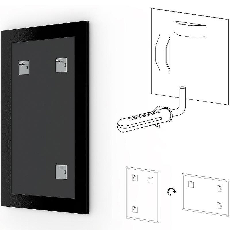 Зеркало Evoform Definite 71х51 BY 3038 в багетной раме - Волна алюминий 46, купить, цена, заказать, магазин, доставка, скидка, промокод, купить, цена, заказать, магазин, доставка, скидка, промокод