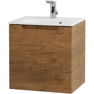 Тумба под раковину BelBagno Etna 50 L ETNA-500-1A-SO-RN-P-L подвесная Rovere Nature